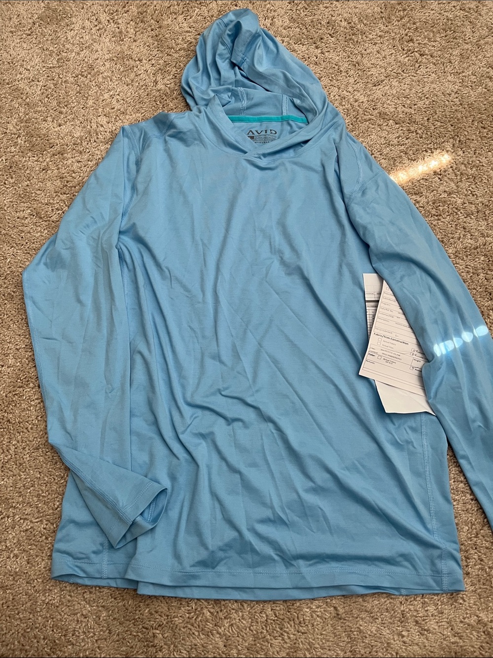 Avid Pacifico Mainline Hoodie Light Blue, NWT, Size Large